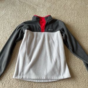 columbia button up fleece men’s small
